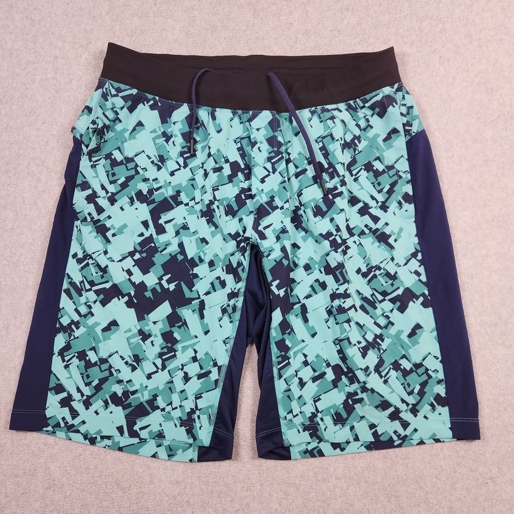 Lululemon Shorts Mens Medium Blue License To Train Linerless Activewear Gym